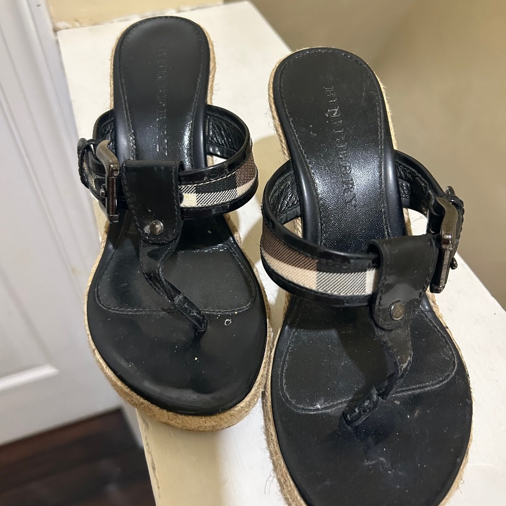 Burberry wedge women shoes